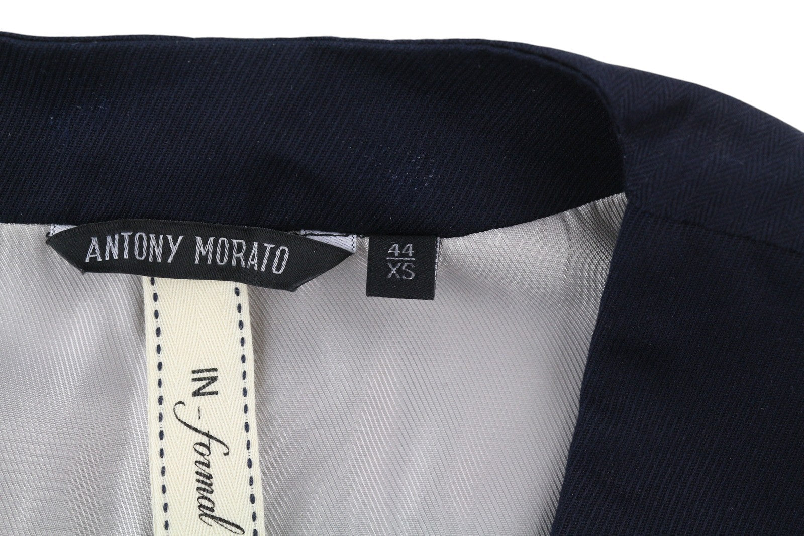 ANTONY MORATO Men Waistcoat XS Navy Blue Double-Breasted Lined Vest