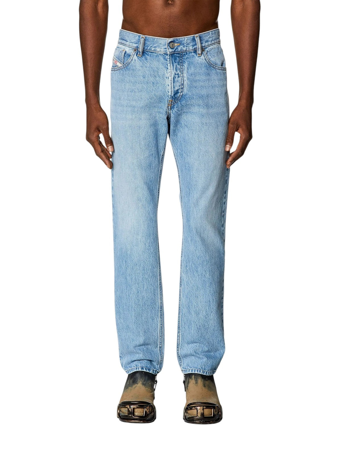 DIESEL 1995 D-Sark 09I29 Men Jeans W30/L30 Blue Slim Straight Mid Waist RRP246