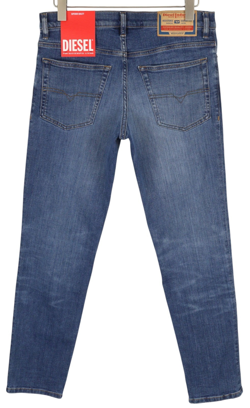 DIESEL 2023 D-Finitive 0GRDP Men Jeans W31/L32 Regular Tapered Mid Waist