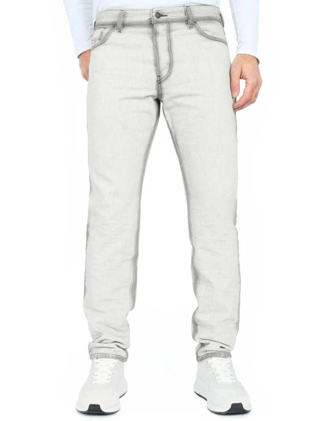 DIESEL 1995 09C86 Men Jeans W31/L32 Grey Faded Slim Straight Button RRP195