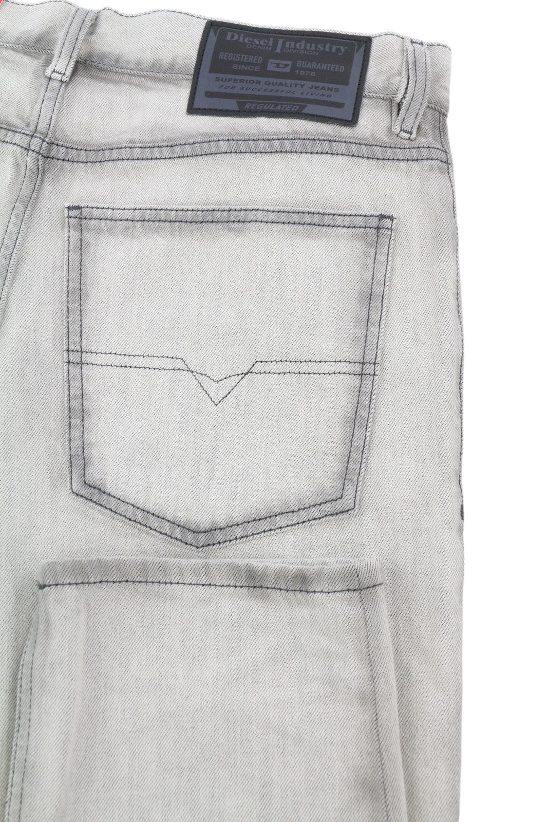 DIESEL 1995 09C86 Men Jeans W31/L32 Grey Faded Slim Straight Button RRP195