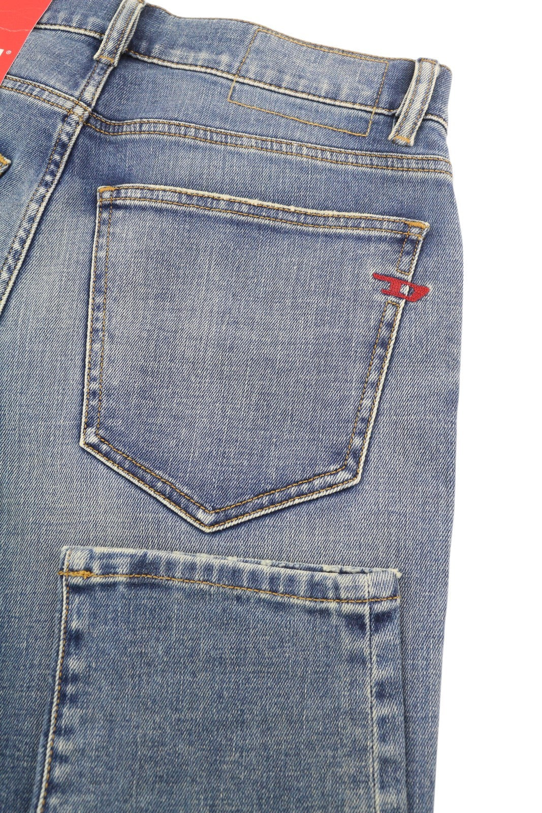 DIESEL 2019 D-Strukt 09C87 Men Distress Jeans W30/L34 Blue Slim Fit RRP189