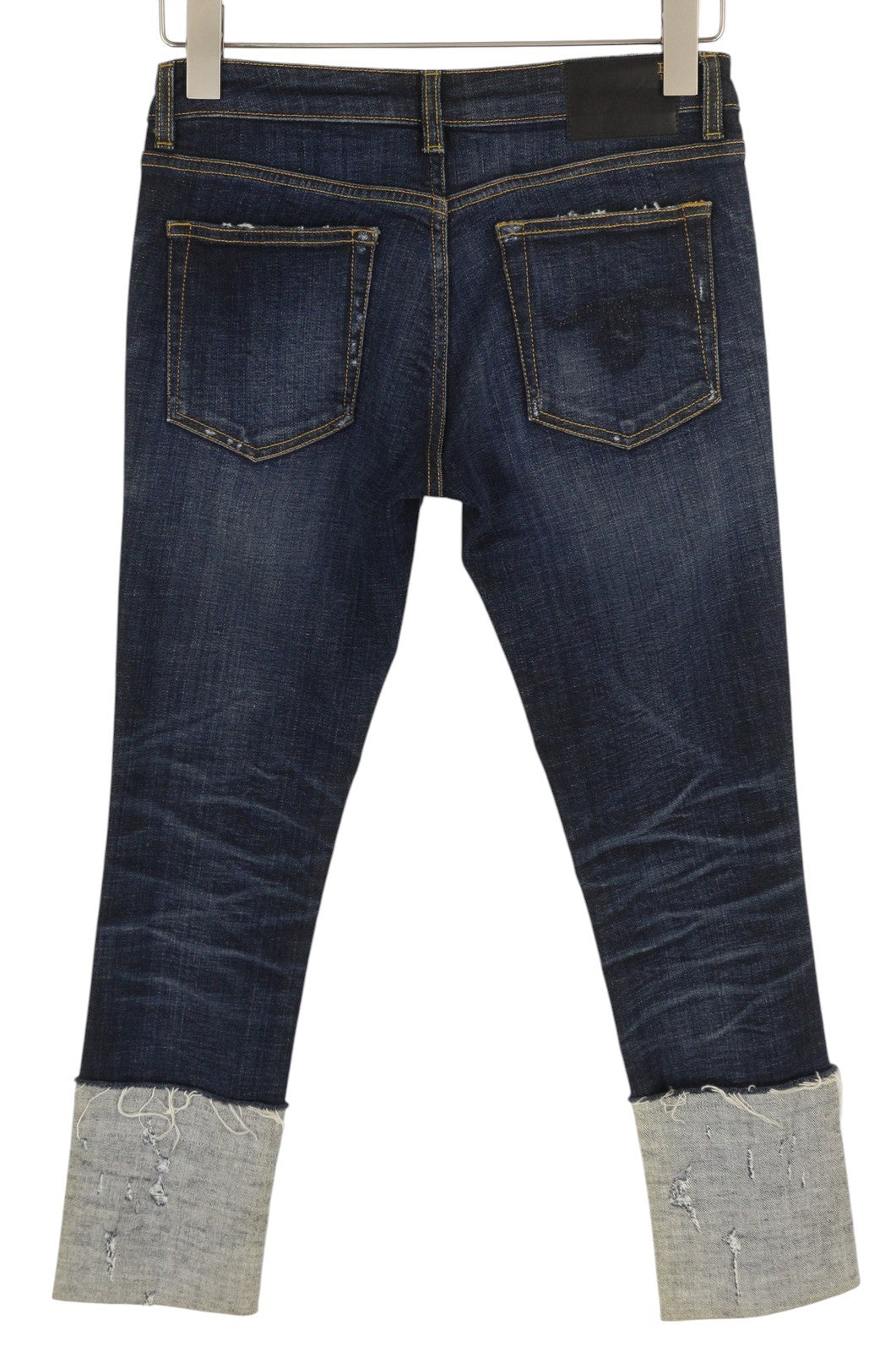 R13 Kate Women Jeans 27 Howell Indigo Skinny Cuff Cropped