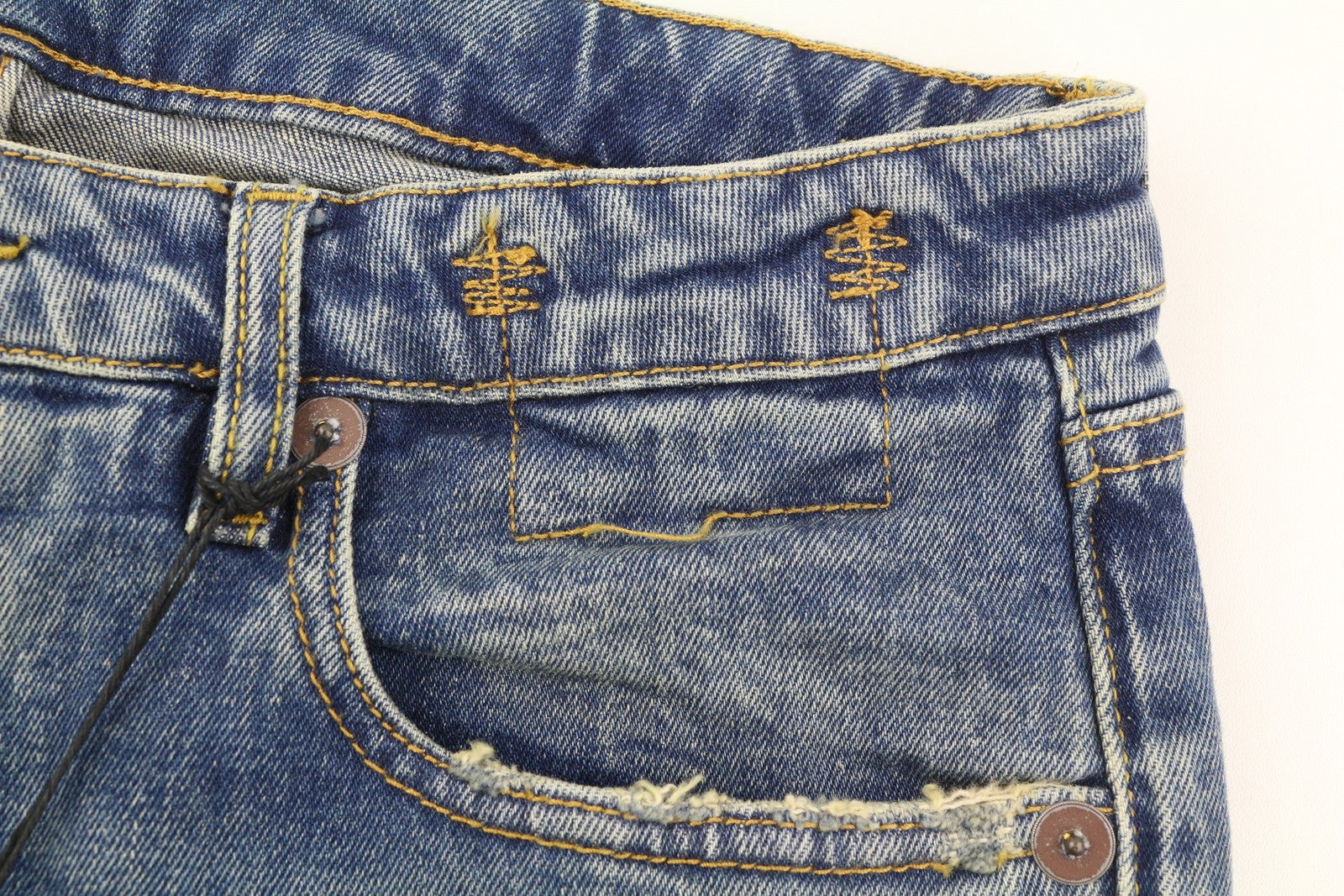 R13 Kick Women Jeans 29 Kelly Stretch Cropped Flare Faded Blue RRP695