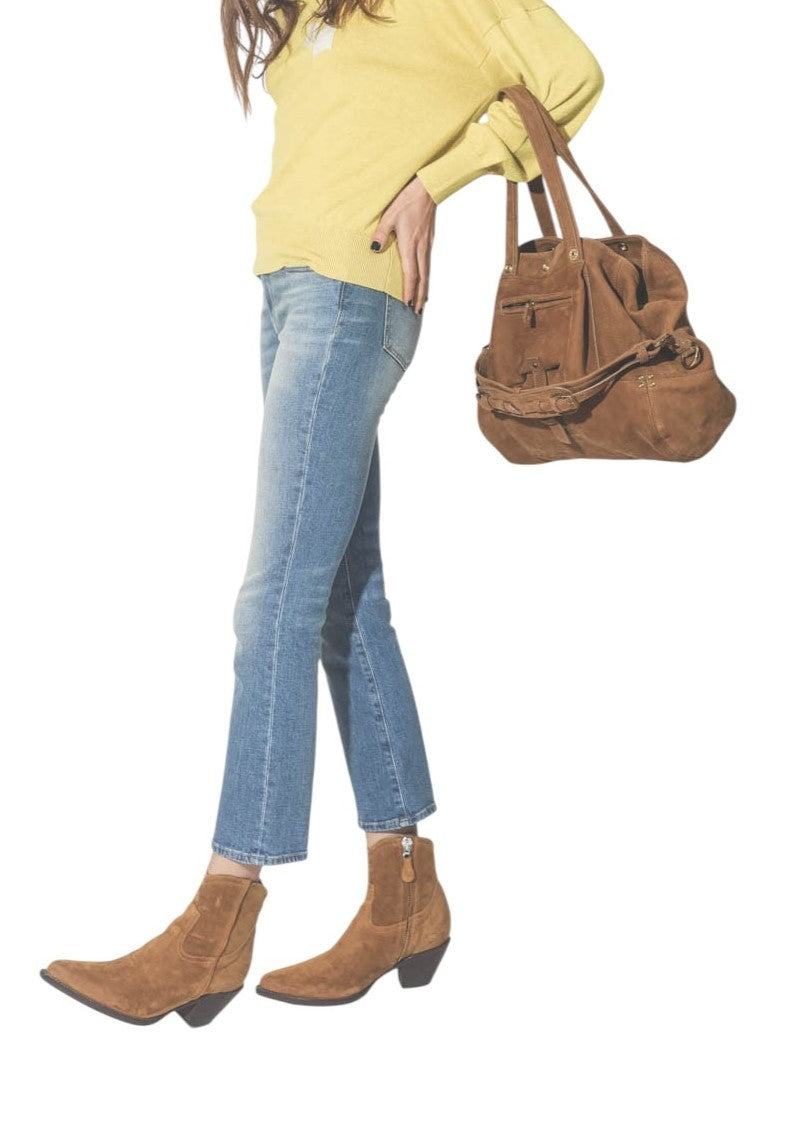 R13 Kick Women Jeans 31 Jasper Stretch Washed Ankle Faded RRP695