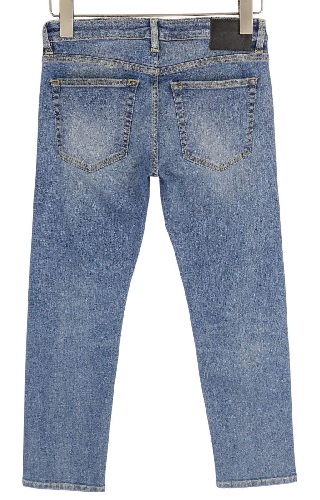 R13 Boy Straight Rips Women Jeans 27 Carlton Ripped Ankle Blue