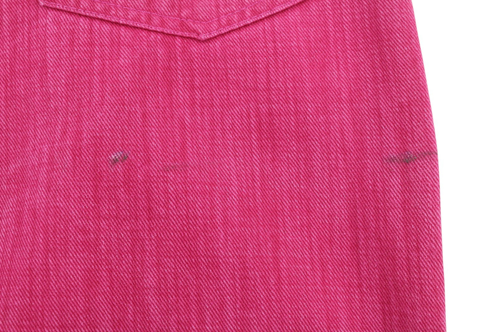 R13 Damon Pleated Women Jeans 27 Vivid Pink Flared Zip Logo RRP595