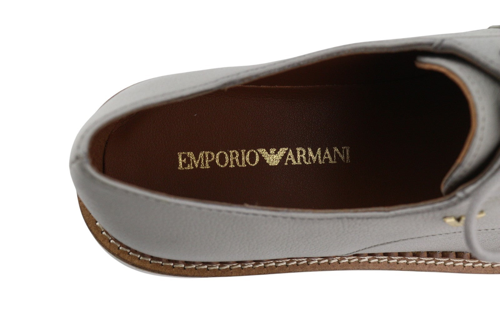 EMPORIO ARMANI X3C139 Women Shoes EU37 Grey Platform Oxford RRP226