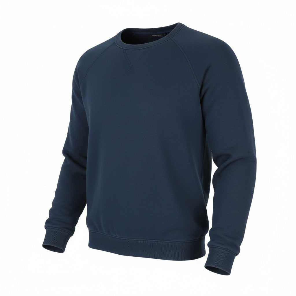 SCOTCH & SODA Men Sweatshirt L Dark Blue Crew Neck Pull On Long Sleeve