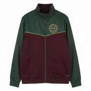 SCOTCH & SODA Men Jacket L Burgundy High Neck Unlined Full Zip Lightweight