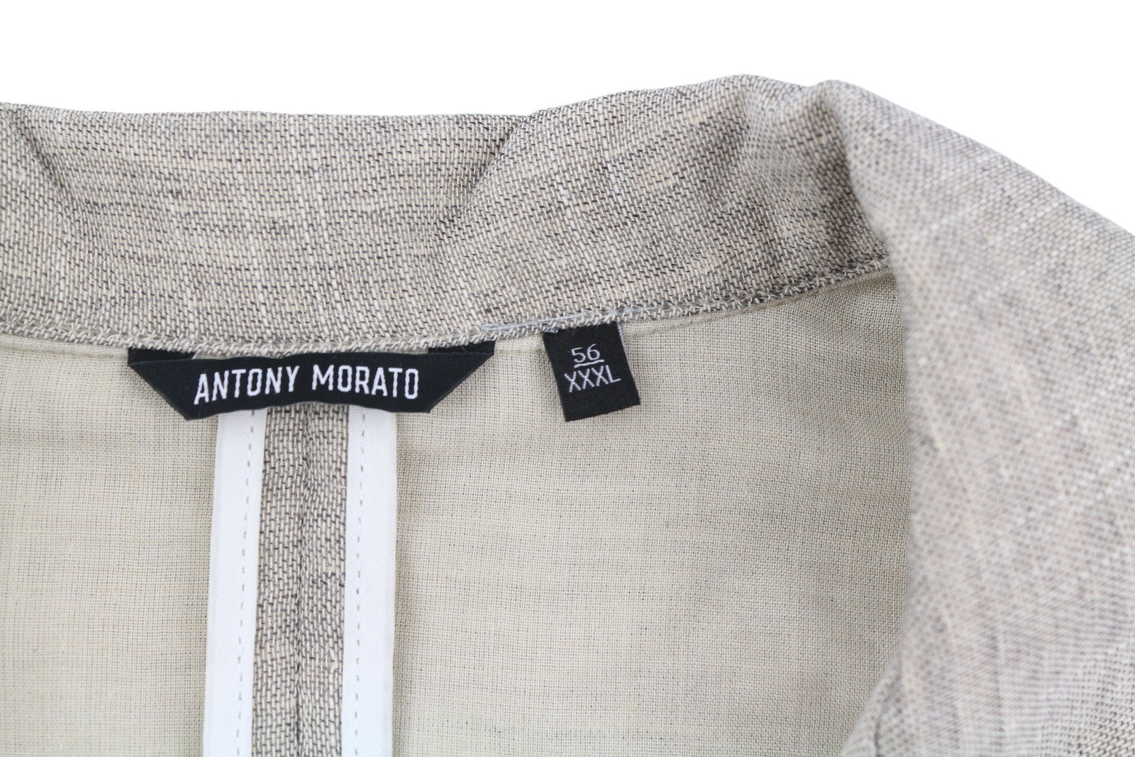 ANTONY MORATO Men Blazer 3XL Light Brown Single Button Notch Lapel Unlined