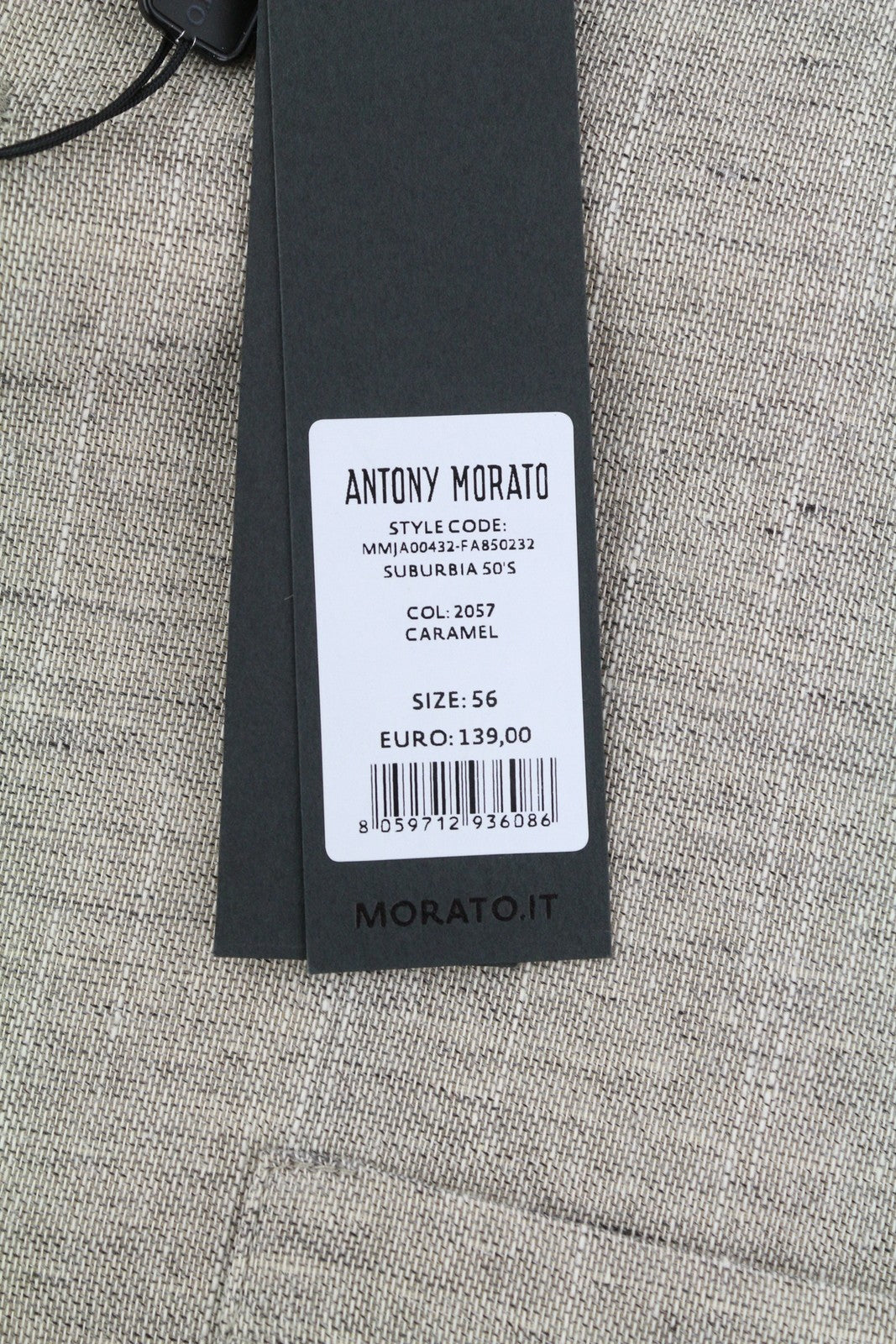 ANTONY MORATO Men Blazer 3XL Light Brown Single Button Notch Lapel Unlined