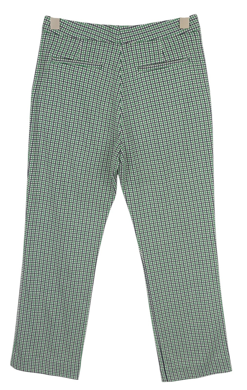 GANT Preppy Check Cigarette Women Trousers EU36 Green Cropped Slim