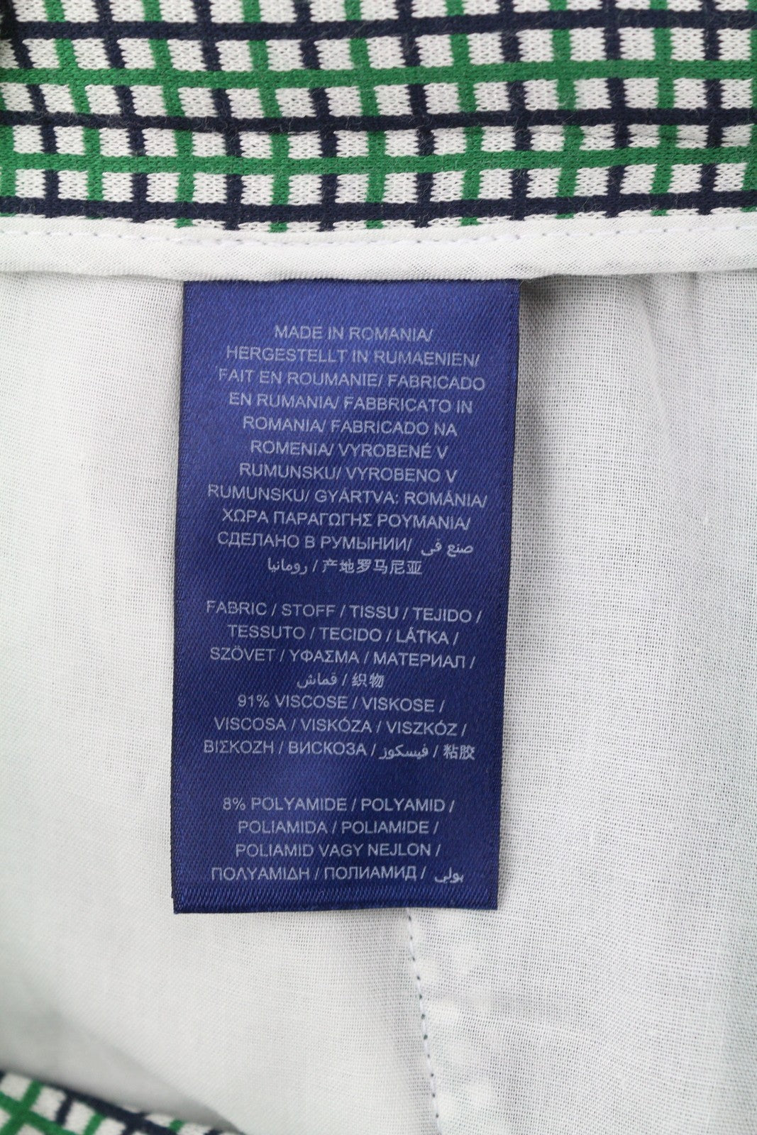 GANT Preppy Check Cigarette Women Trousers EU36 Green Ankle Slim