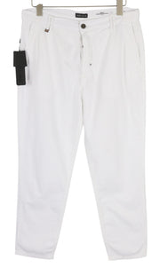 ANTONY MORATO Prince Men Trousers W28 White Linen Loose Button Fly
