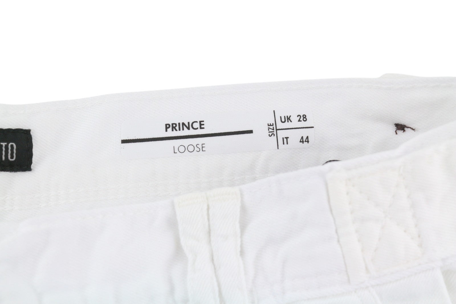 ANTONY MORATO Prince Men Trousers W28 White Linen Loose Button Fly