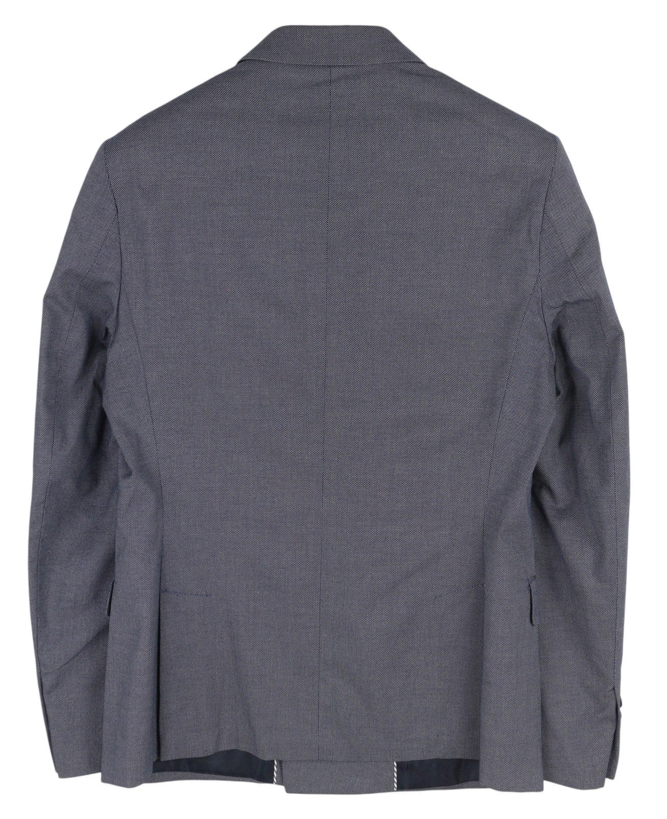 ANTONY MORATO Men Blazer XS Blue Double Breasted Notch Slim Pattern