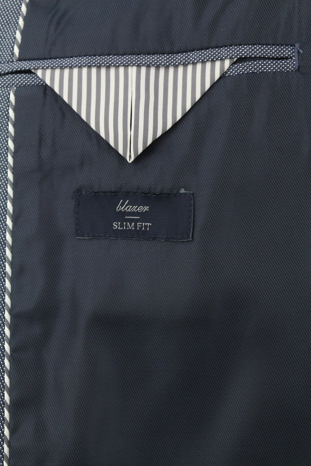 ANTONY MORATO Men Blazer XS Blue Double Breasted Notch Slim Pattern