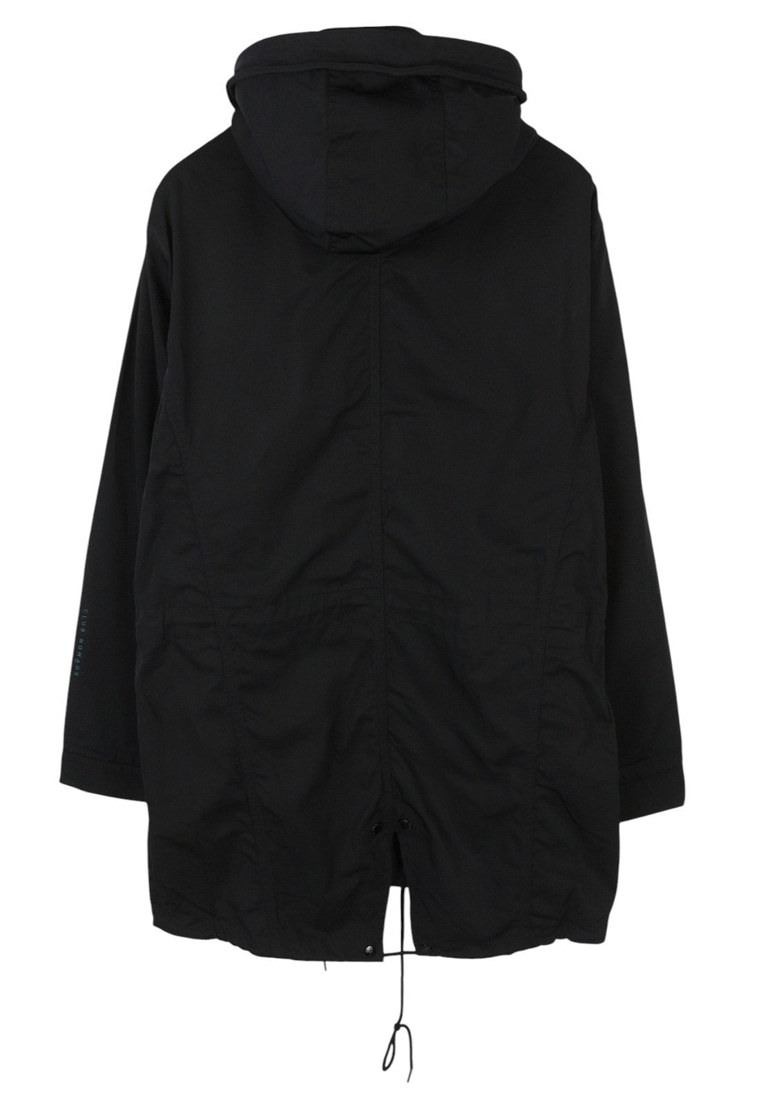 SCOTCH & SODA Men Jacket M Black Double Hood Lightweight Mid-Length Parka