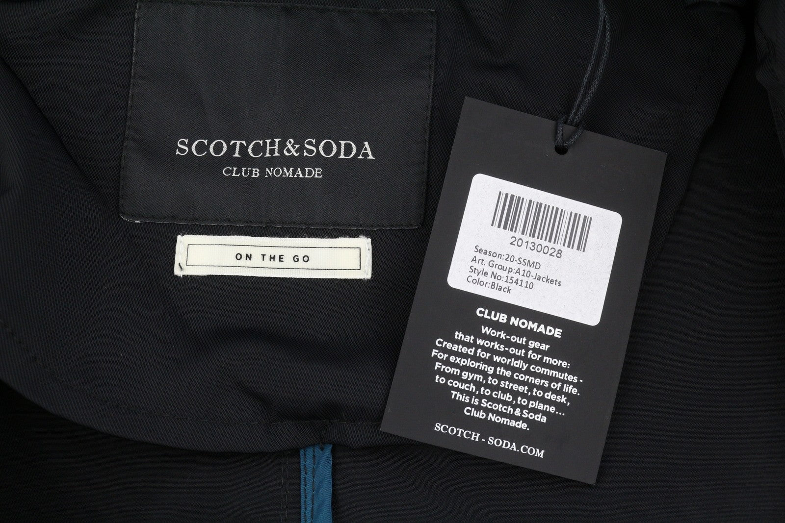 SCOTCH & SODA Men Jacket M Black Double Hood Lightweight Mid-Length Parka