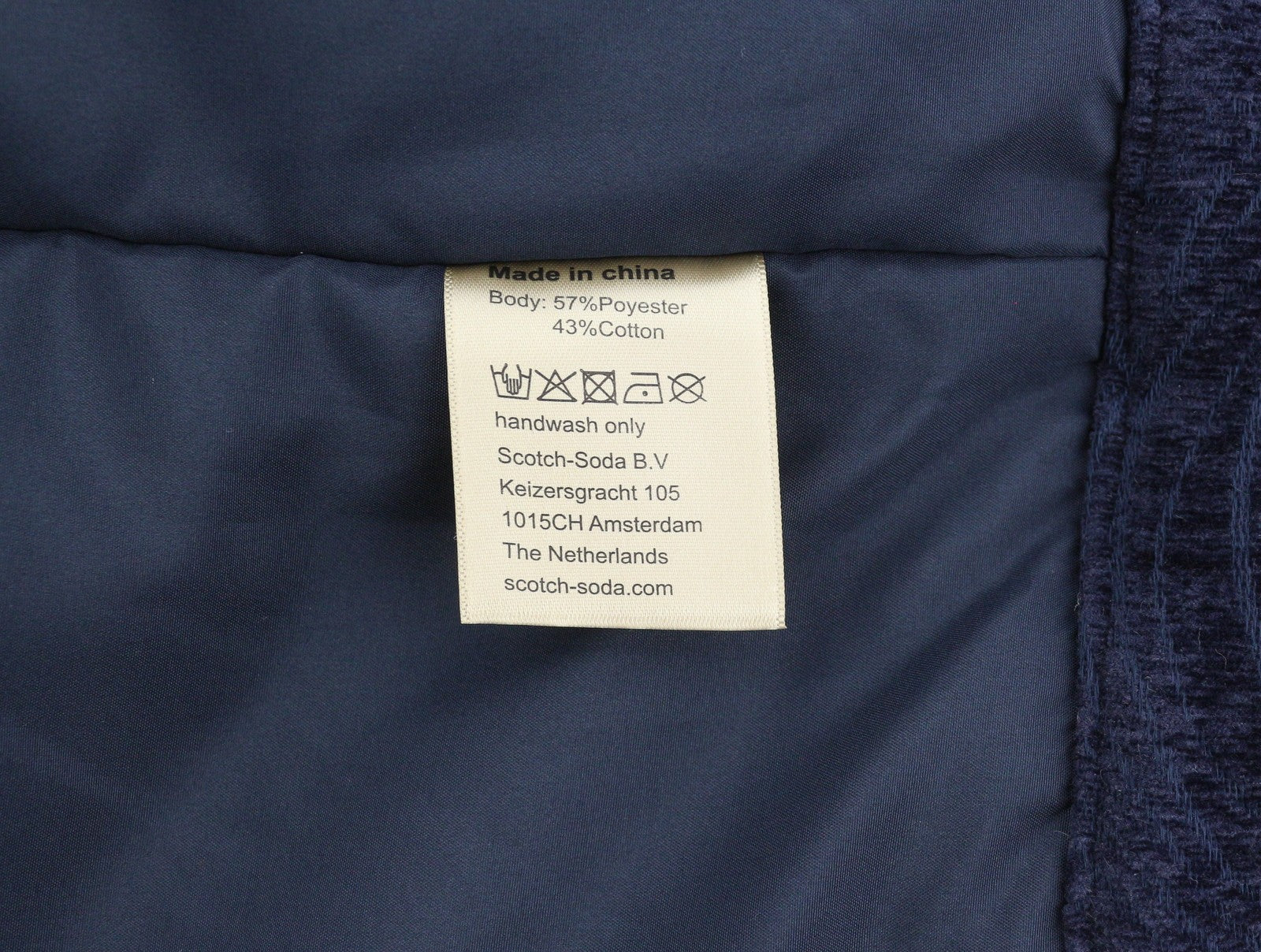 SCOTCH & SODA Swirl Poetry Trucker Men Jacket M Dark Blue JACQUARD RRP260