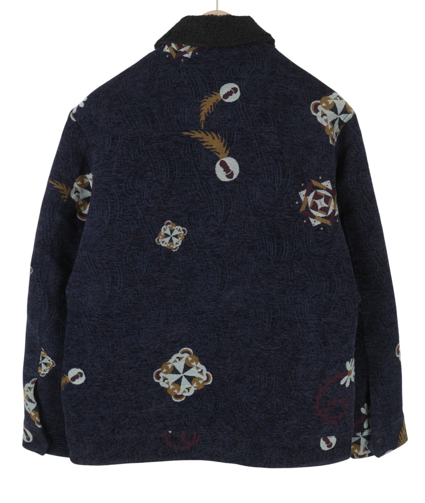 SCOTCH & SODA Swirl Poetry Trucker Men Jacket M Dark Blue JACQUARD RRP260