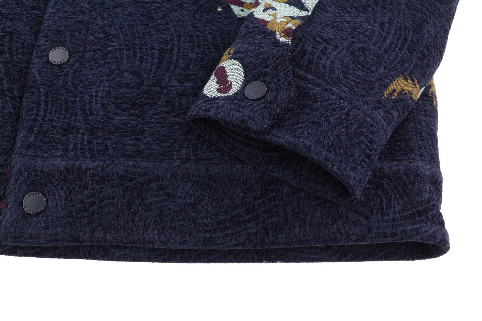 SCOTCH & SODA Swirl Poetry Trucker Men Jacket M Dark Blue JACQUARD RRP260