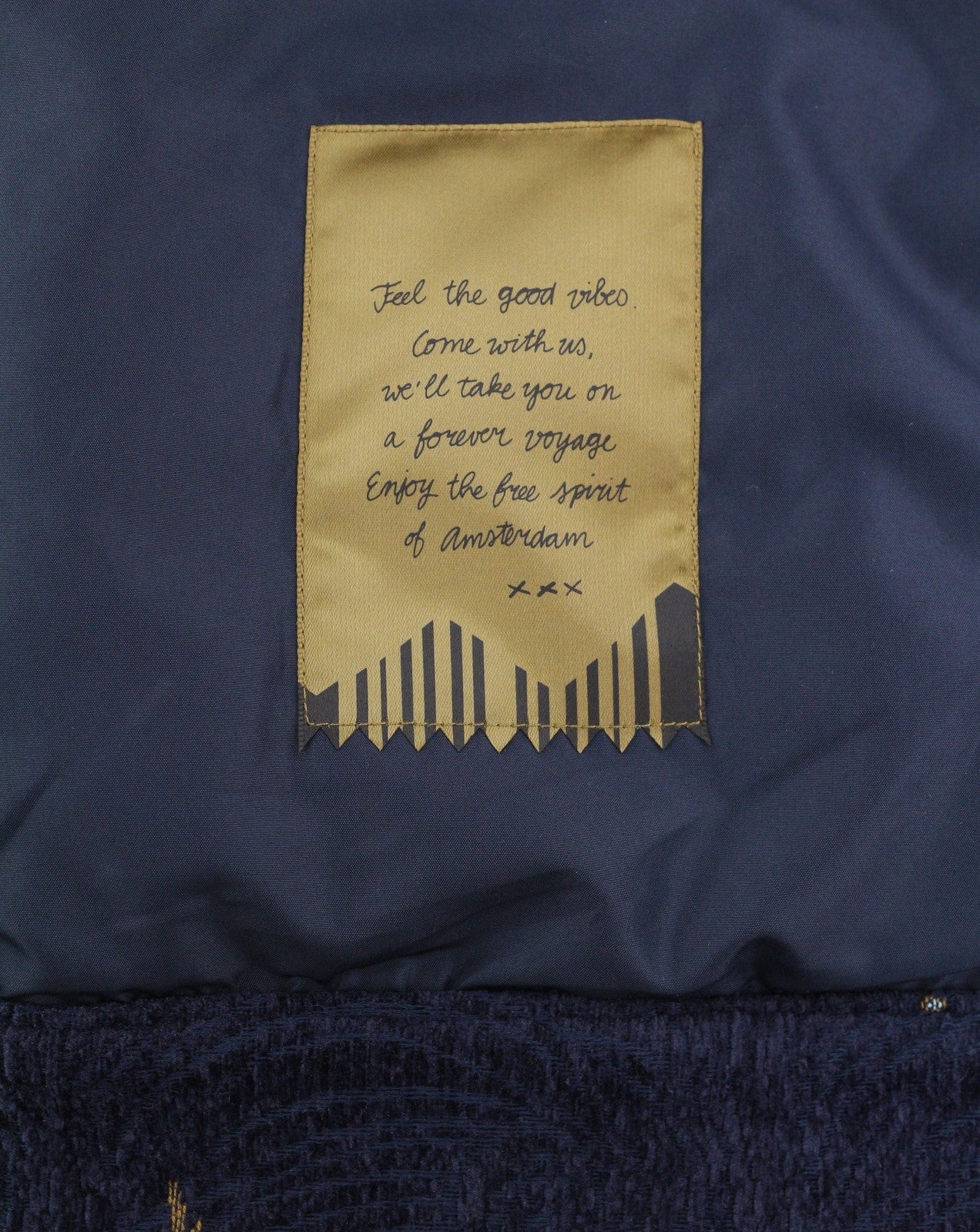 SCOTCH & SODA Swirl Poetry Trucker Men Jacket M Dark Blue JACQUARD RRP260