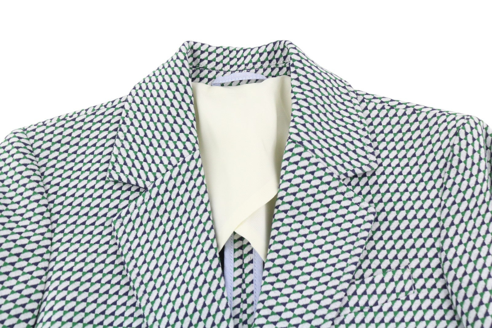 GANT Geo Jersey Women Suit EU36 Grey Pattern Notch 2in1