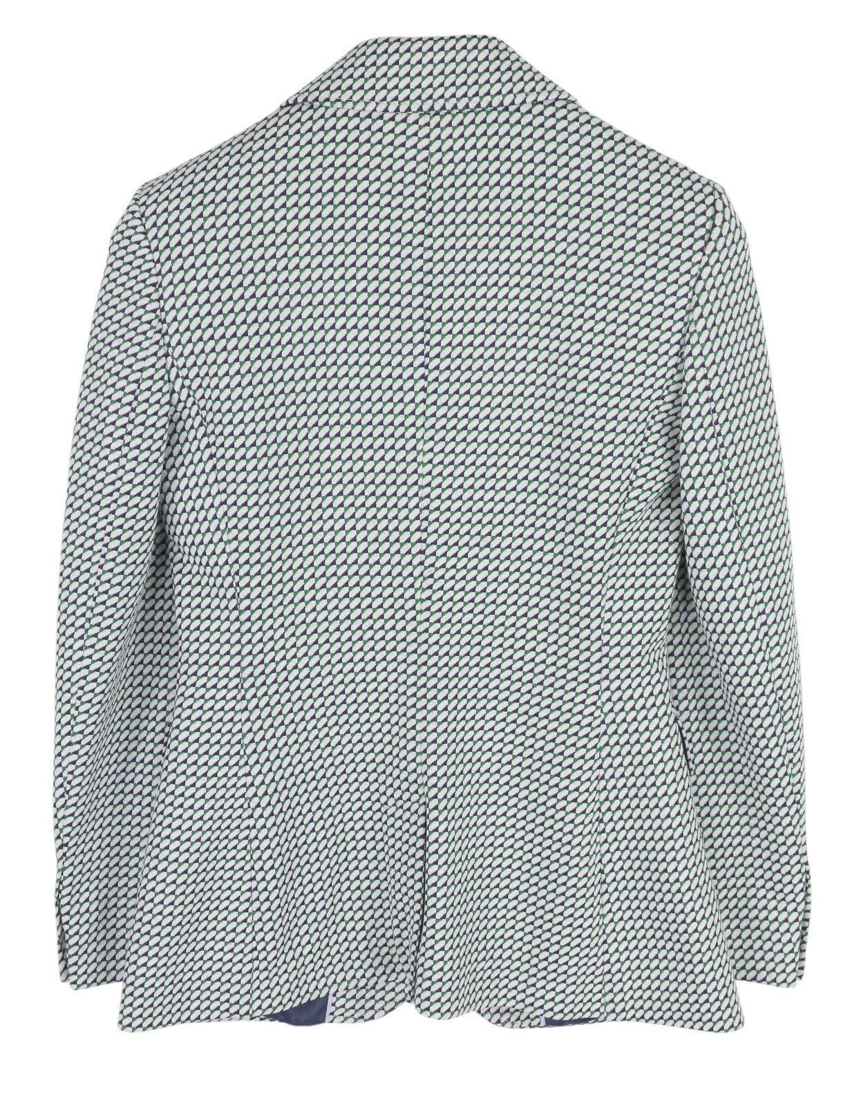 GANT Geo Jersey Women Blazer EU34 Pattern Notch Half Lined