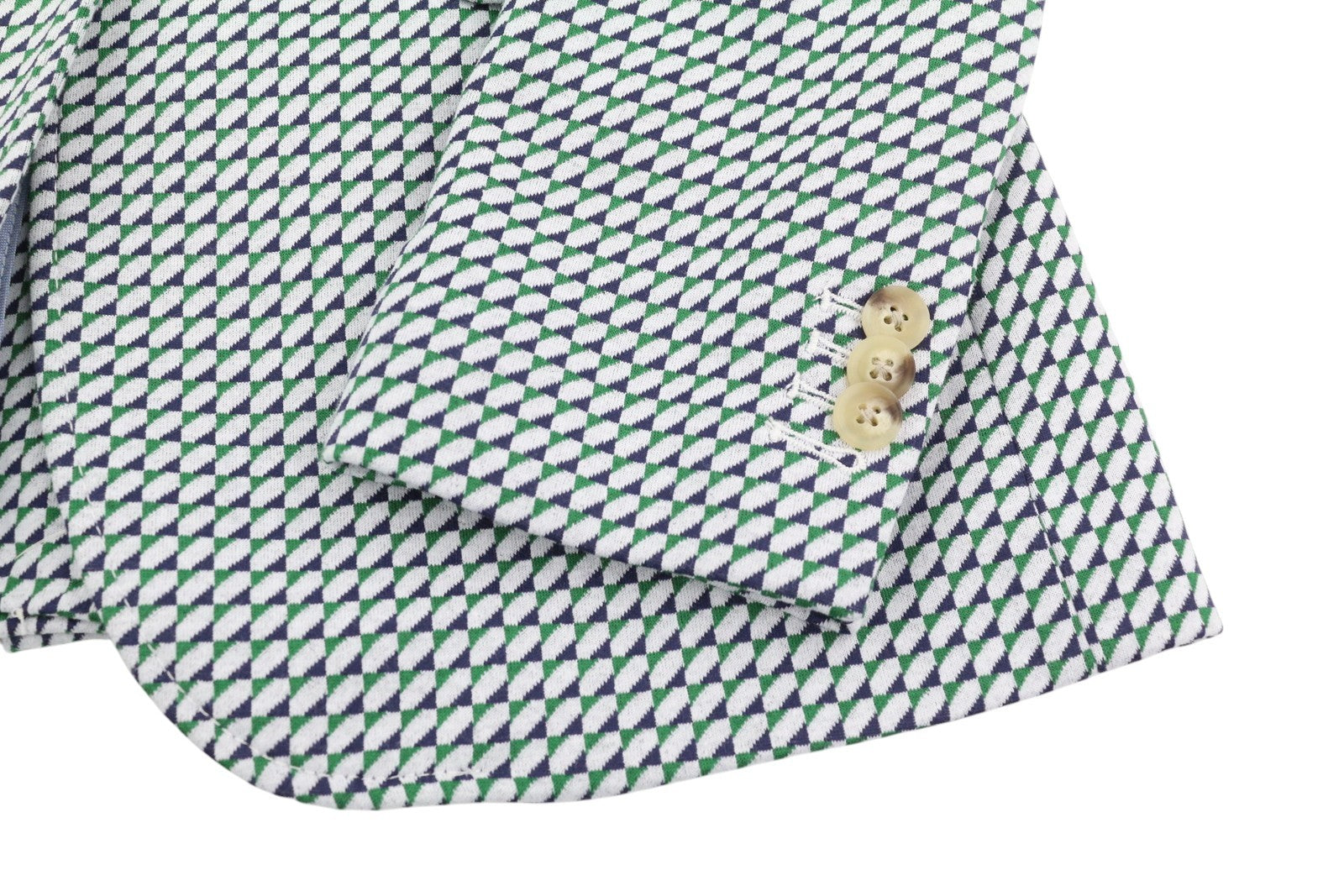 GANT Geo Jersey Women Blazer EU34 Pattern Notch Half Lined