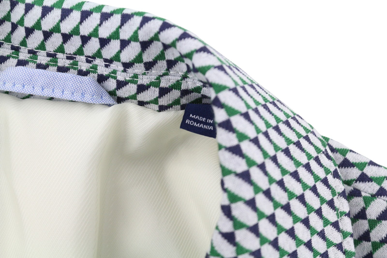 GANT Geo Jersey Women Blazer EU34 Pattern Notch Half Lined