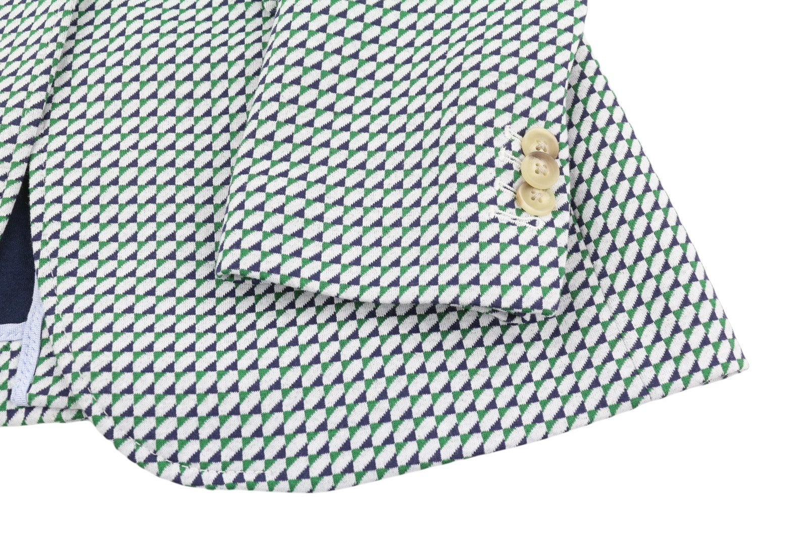 GANT Geo Jersey Women Blazer EU34 Pattern Notch Lapel Button