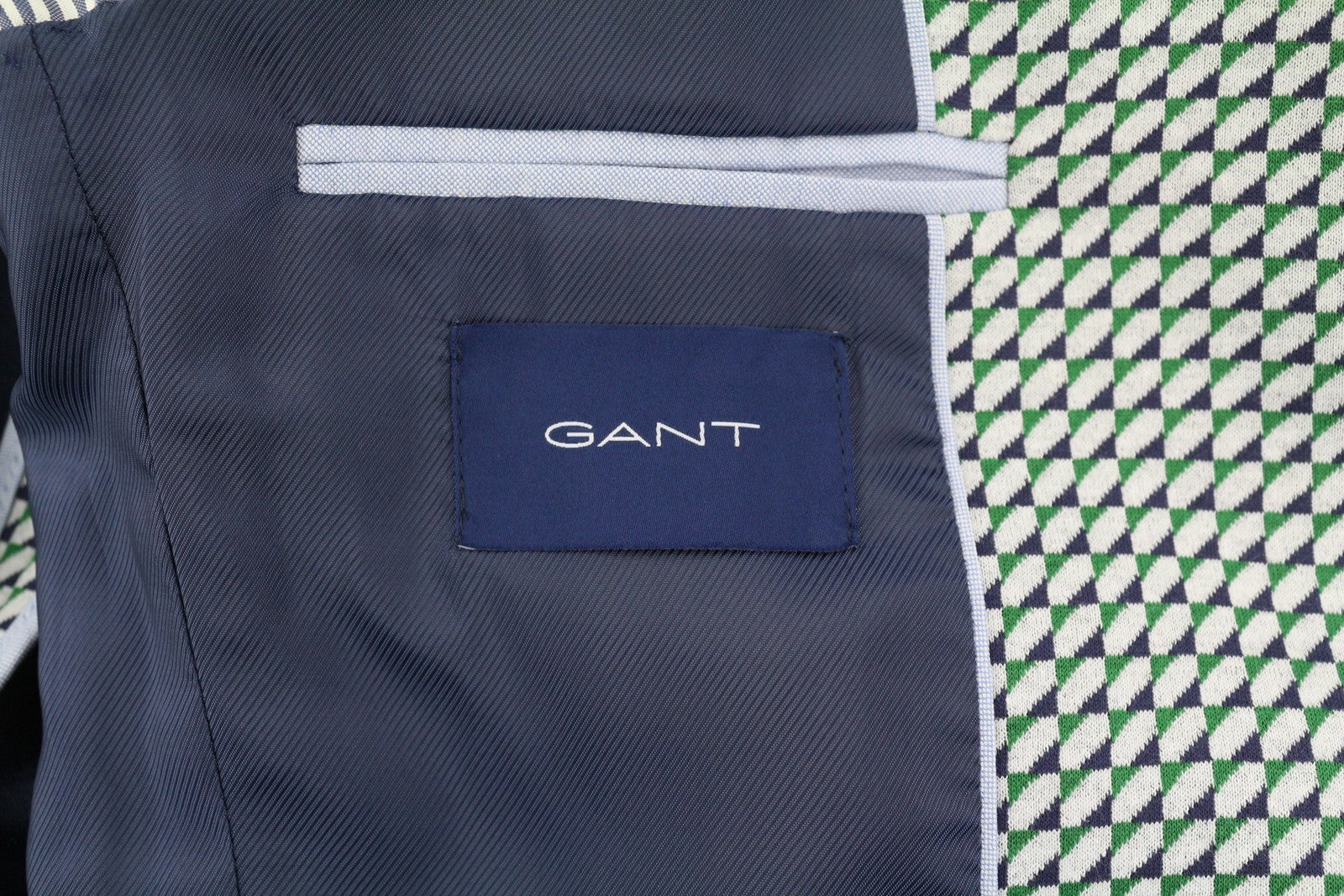 GANT Geo Jersey Women Blazer EU34 Pattern Notch Lapel Button