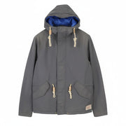 SCOTCH & SODA Men Jacket M Grey Extended Inner Lining Panel Drawstring Waist