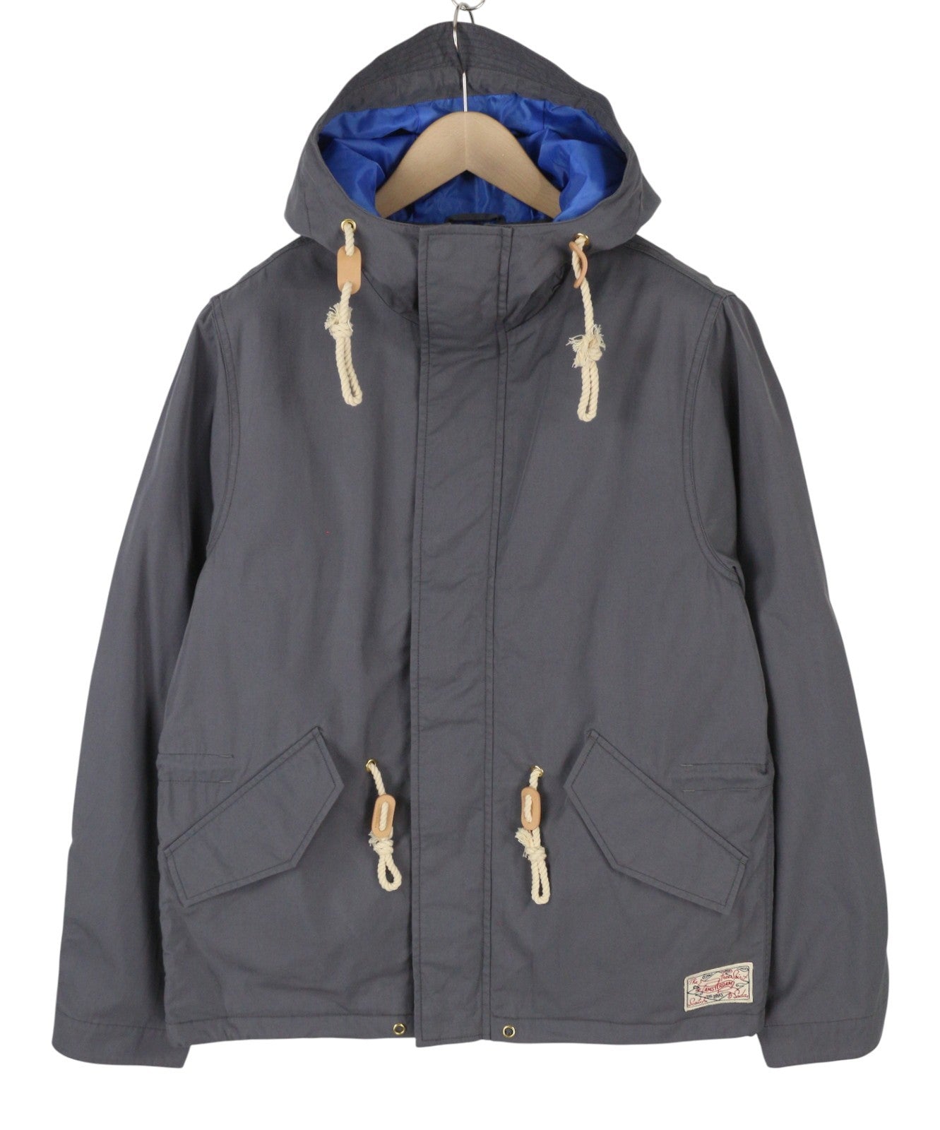 SCOTCH & SODA Men Jacket M Grey Extended Inner Lining Panel Drawstring Waist