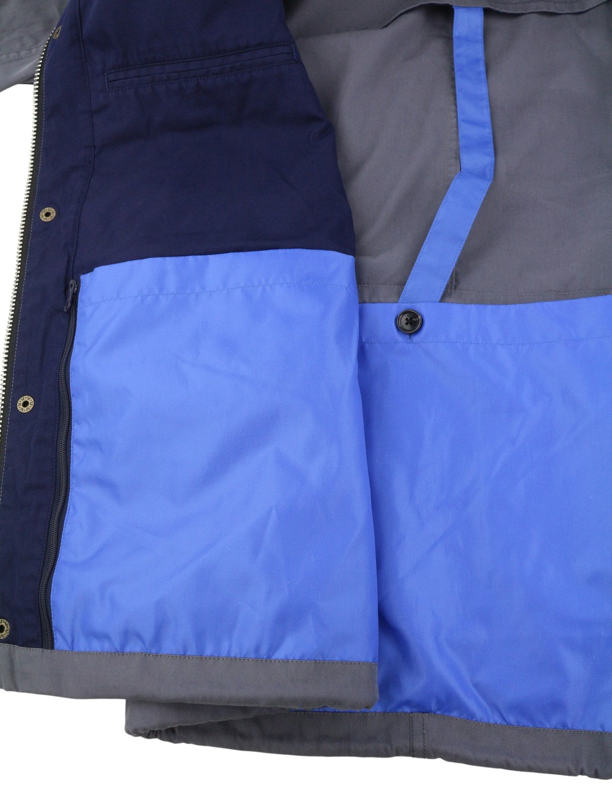 SCOTCH & SODA Men Jacket M Grey Extended Inner Lining Panel Drawstring Waist