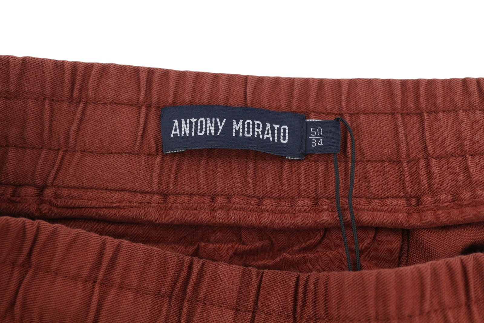 ANTONY MORATO Men Suit L Burgundy Slim Linen Notch 2in1