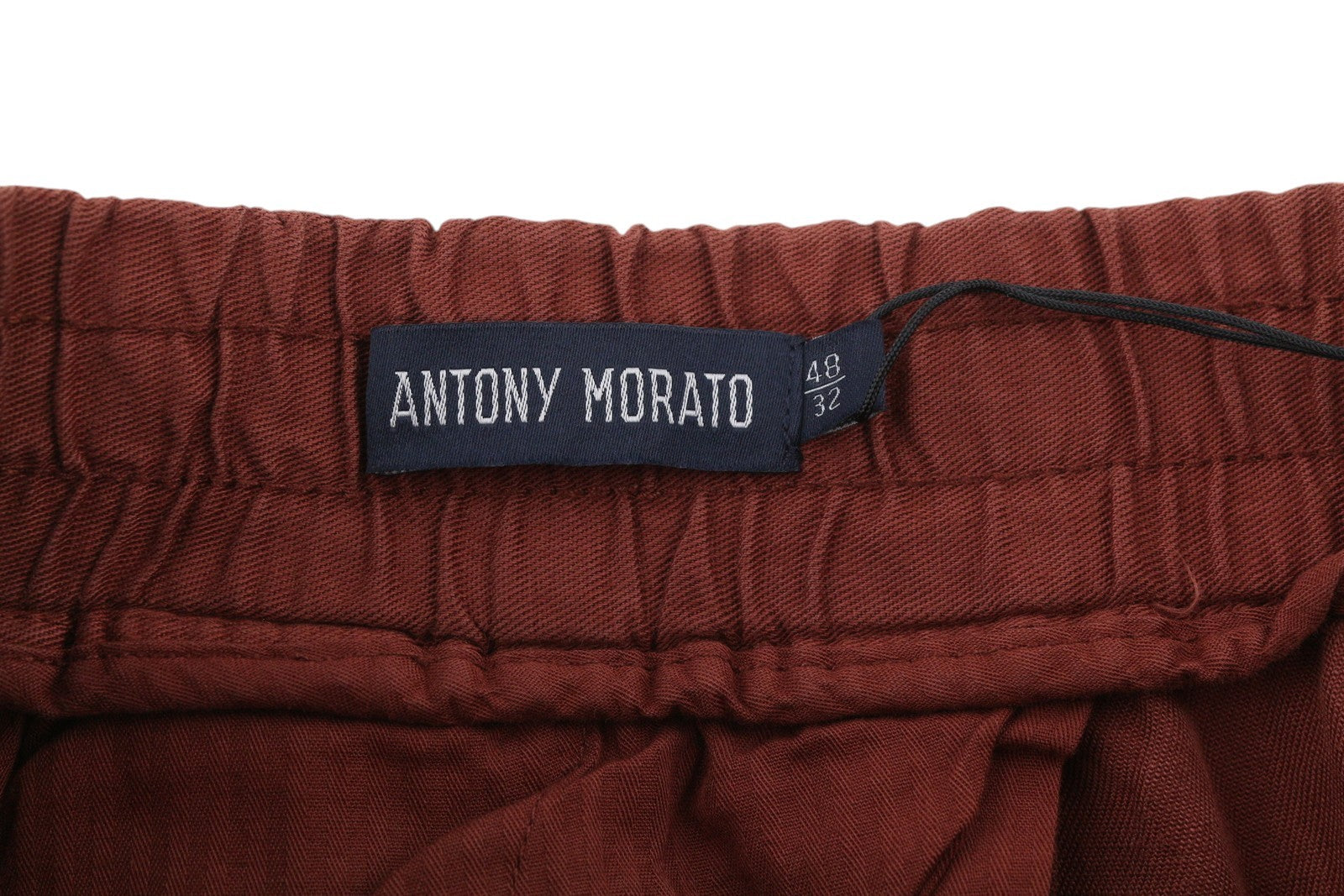ANTONY MORATO Men Suit M Burgundy Slim Linen Notch 2in1