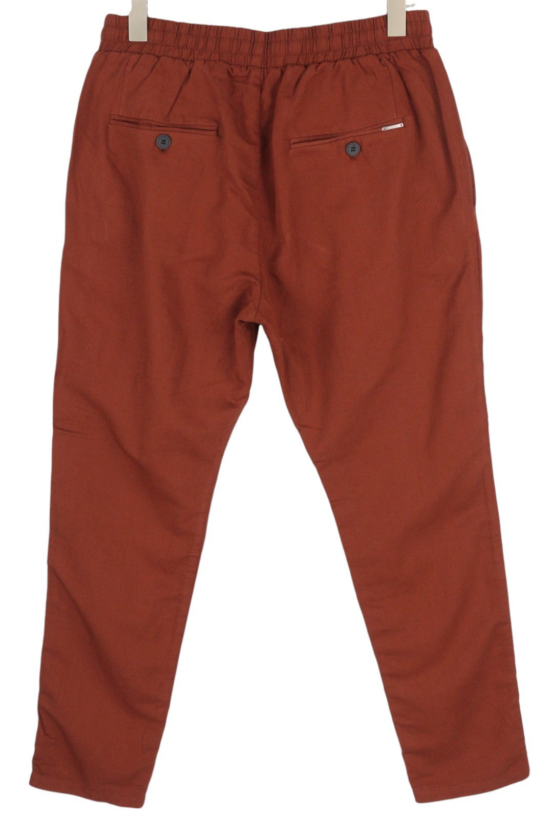 ANTONY MORATO Men Suit XL Burgundy Slim Linen Notch 2in1