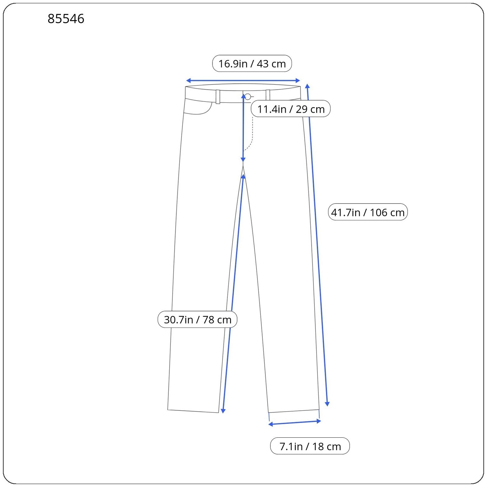CALVIN KLEIN Authentic Straight Men Jeans W32/L32 Blue Denim
