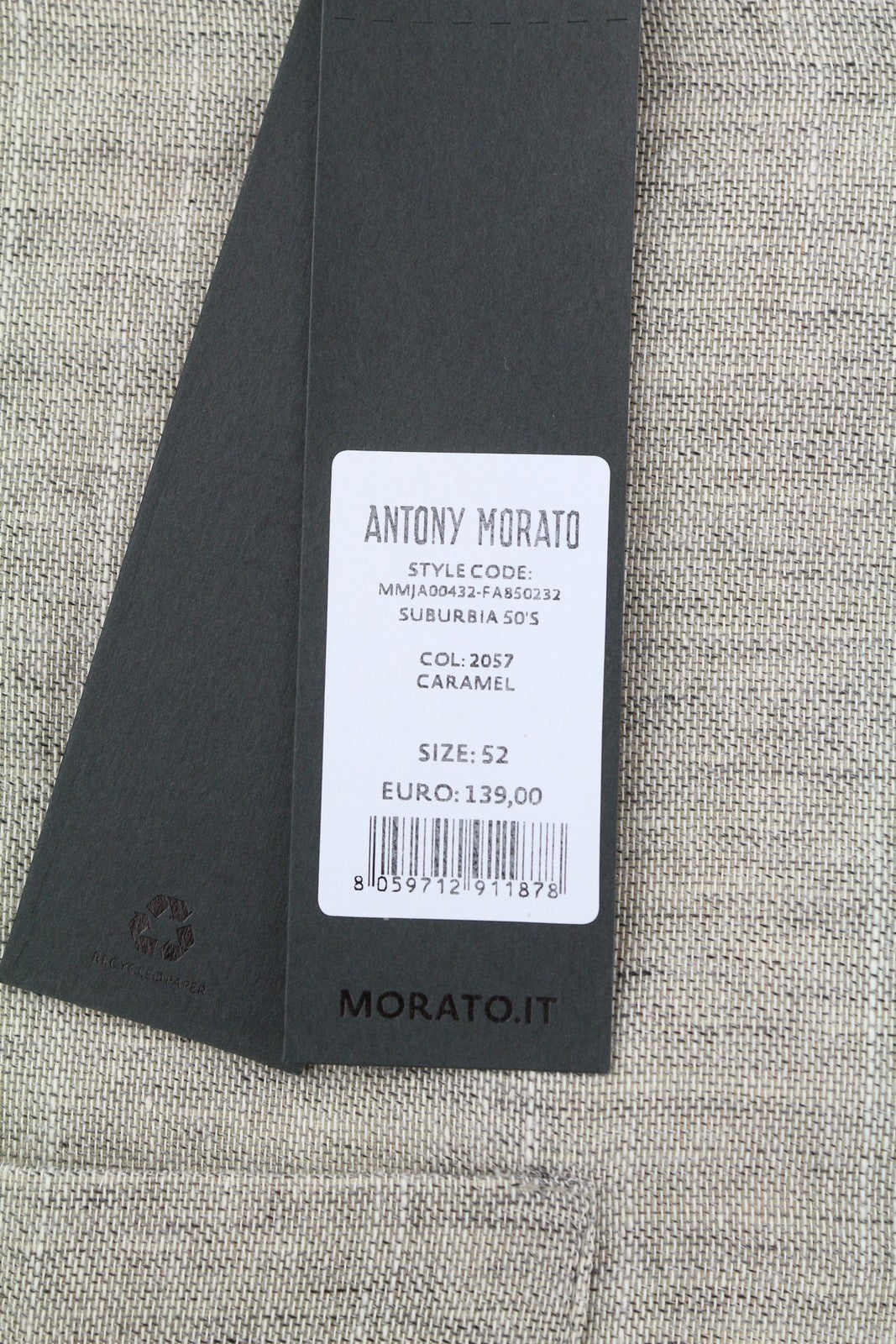 ANTONY MORATO Men Blazer XL Light Brown Notch Unlined