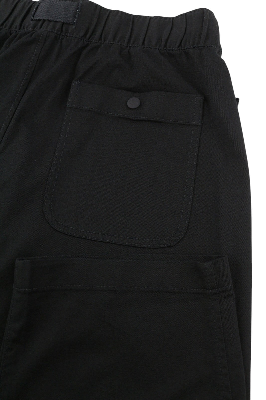 CALVIN KLEIN Belted Straight Men Trousers M Black Drawstring Regular
