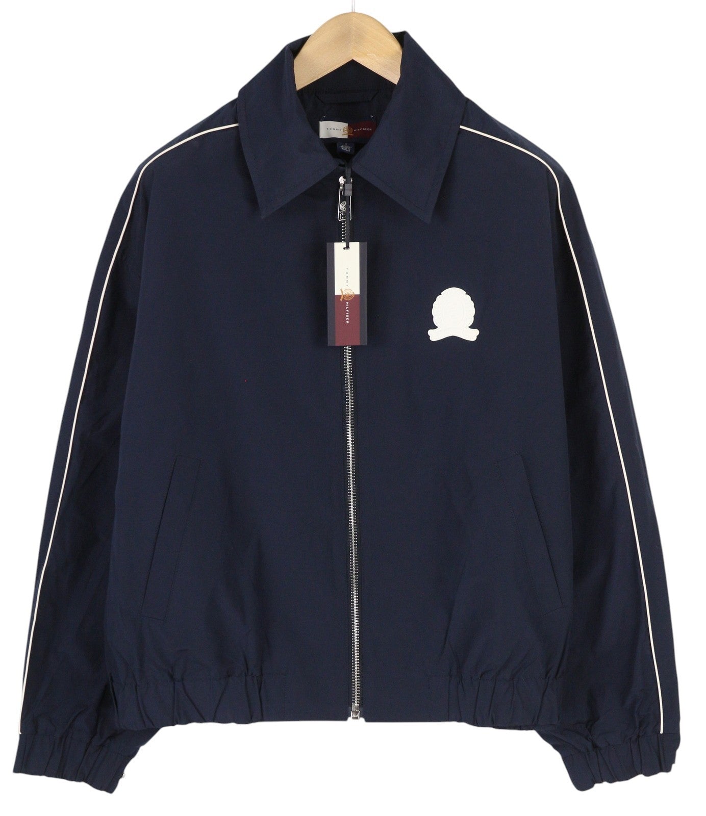 TOMMY HILFIGER Thc Cc Sporty Ivy Men Jacket M Blue Oversized Light