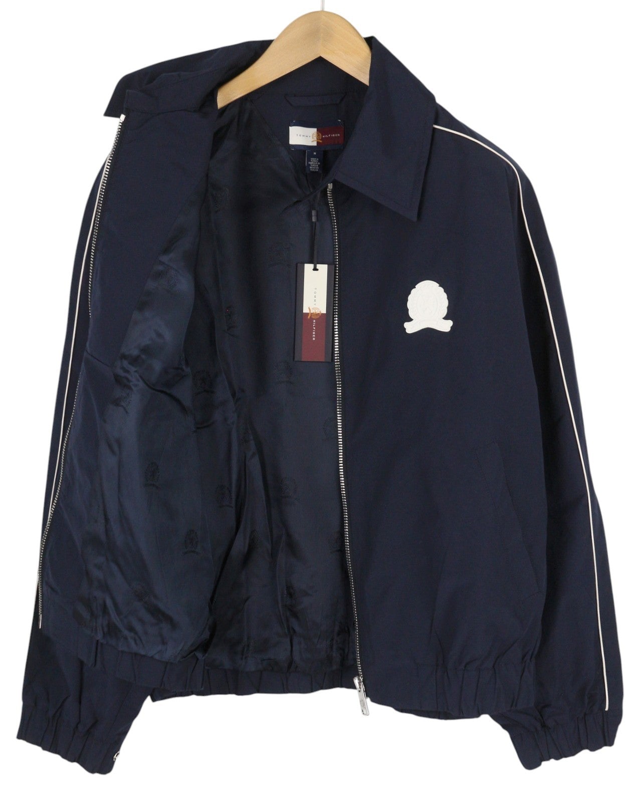 TOMMY HILFIGER Thc Cc Sporty Ivy Men Jacket M Blue Oversized Light