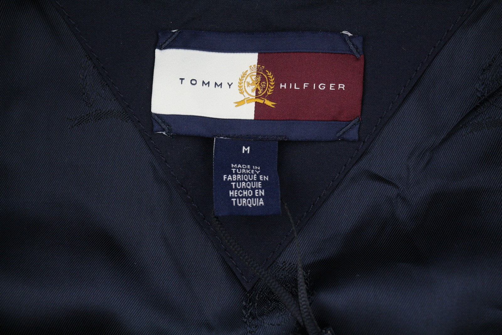 TOMMY HILFIGER Thc Cc Sporty Ivy Men Jacket M Blue Oversized Light