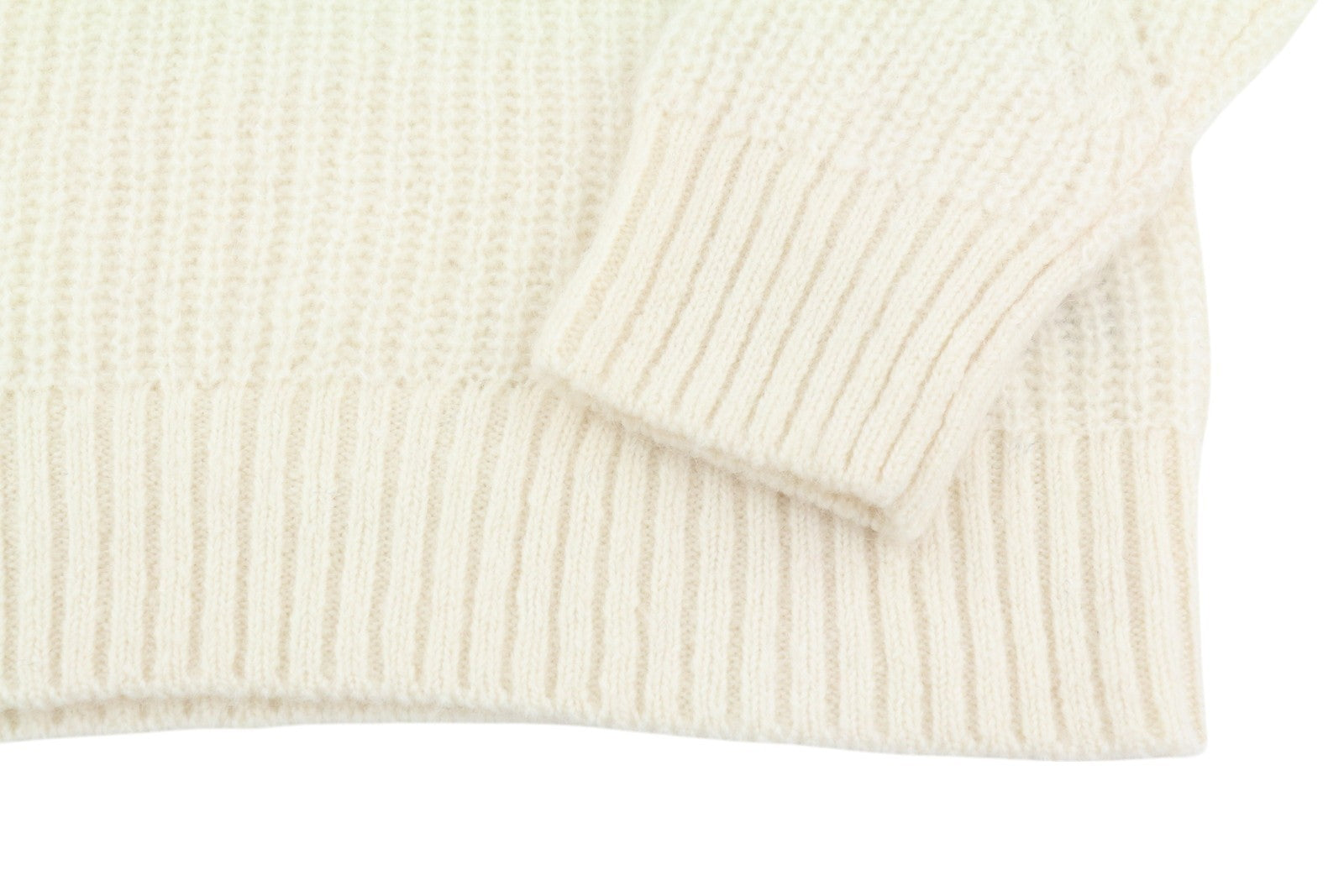 GANT Mohair Detail C-Neck Women Jumper L Off White Wool Knit