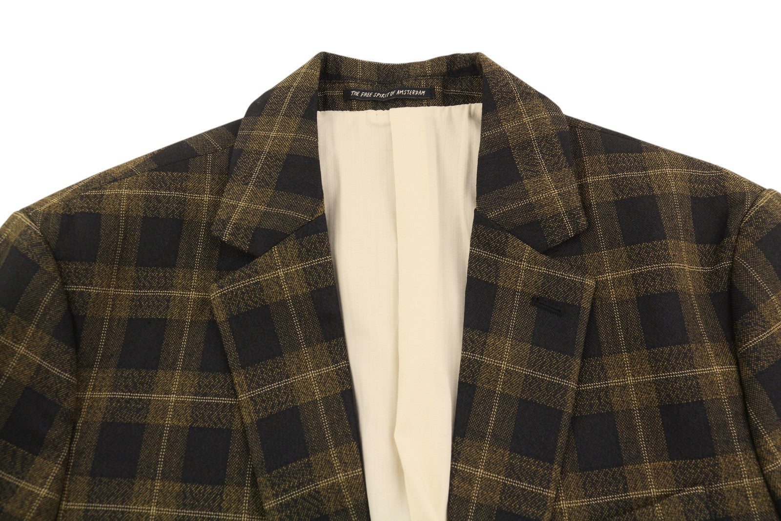 SCOTCH & SODA Men Suit M Golden Brown Check Yarn-Dyed Single Breasted 2PC