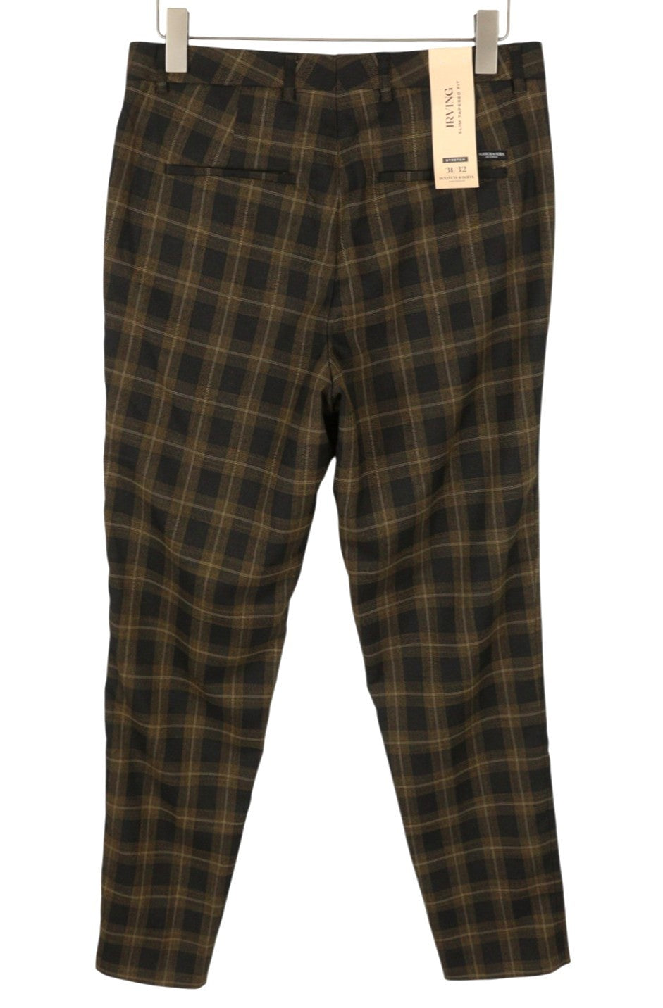 SCOTCH & SODA Men Suit M Golden Brown Check Yarn-Dyed Single Breasted 2PC