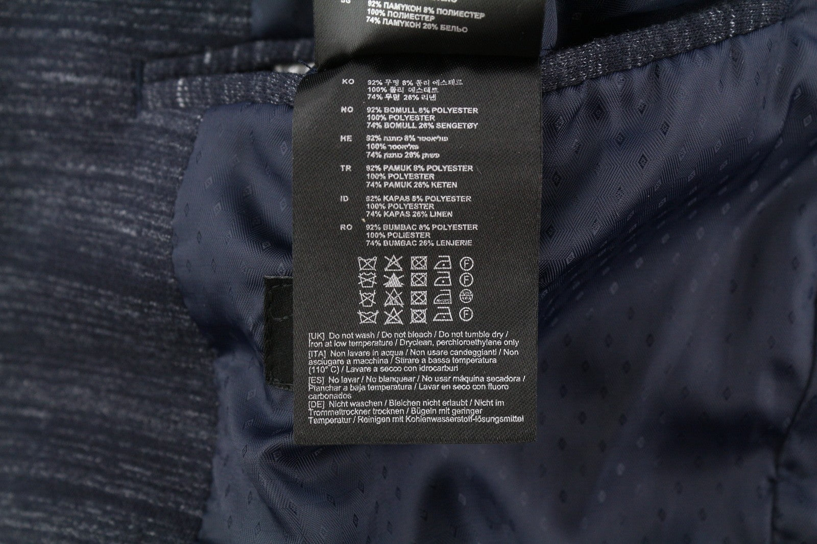 ANTONY MORATO Men Blazer XL Blue Super Slim Half Lined Notch Button